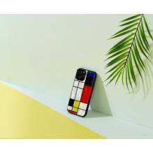 iKins "Case iPhone 12 Pro Max" Mondrian Black iKins "Case iPhone 12 Pro Max" Mondrian Black