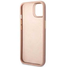 Guess "GUHMP14SSAPSTP Hardcase Peony Logo Plate MagSafe iPhone 14" Pink Guess "GUHMP14SSAPSTP Hardcase Peony Logo Plate MagSafe iPhone 14" Pink