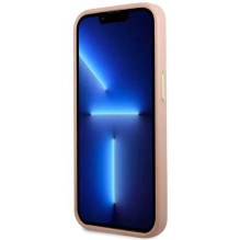 Guess " GUHMP14SSAPSTP Kieto dėklo bijūno logotipo plokštė MagSafe iPhone 14" rožinė Guess " GUHMP14SSAPSTP Kieto dėklo bijūno logotipo plokštė MagSafe iPhone 14" rožinė