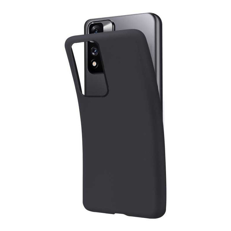 „Fusion Accessories“ minkštas matinis dėklas „Xiaomi Redmi 12 4G“, juodas