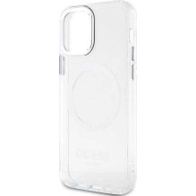 Guess "GUHMP12MHTRMS Hardcase Metal Outline Magsafe iPhone 12 / 12 Pro" Silve
