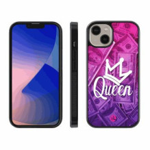 Zappy „Zappy“ silikoninis dėklas iPhone 15, „Dollar Queen“