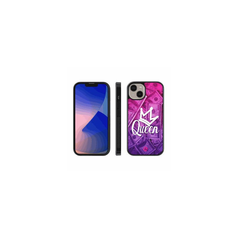 Zappy „Zappy“ silikoninis dėklas iPhone 15, „Dollar Queen“