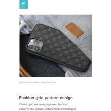 Devia "Woven2 Pattern Design Soft Case iPhone 11 Pro Max" Black Devia "Woven2 Pattern Design Soft Case iPhone 11 Pro Max" Black