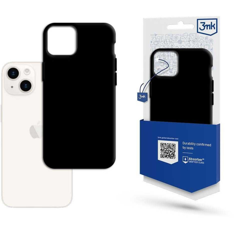 3MK „Matt“ dėklas iPhone 15, juodas