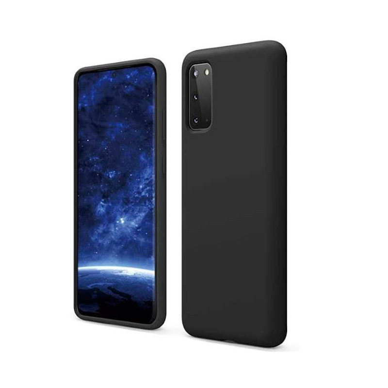 Riff „Plonas ir minkštas galinis dėklas Galaxy S20+“, juodas