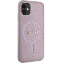 Guess "GUHMN61PSAHMCP Hardcase Saffiano MagSafe iPhone 11 , XR 6.1" Pink