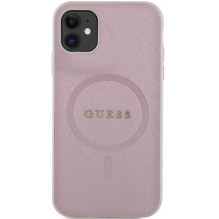 Guess "GUHMN61PSAHMCP Hardcase Saffiano MagSafe iPhone 11 , XR 6.1" Pink