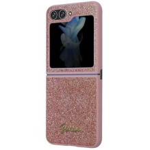 Guess Hardcase Glitter Script Samsung Galaxy Z Flip 5 Pink Guess Hardcase Glitter Script Samsung Galaxy Z Flip 5 Pink