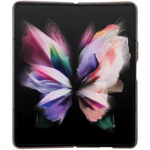 „Guess“ kietas odinis 4G trikampio formos dėklas „Samsung Galaxy Z Fold 5“, rudas „Guess“ kietas odinis 4G trikampio formos dėklas „Samsung Galaxy Z Fold 5“, rudas