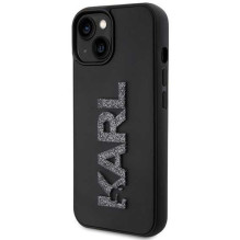Karl Lagerfeld "KLHCP15S3DMBKCK Hardcase 3D Rubber Glitter Logo iPhone 15" Karl Lagerfeld "KLHCP15S3DMBKCK Hardcase 3D Rubber Glitter Logo iPhone 15"