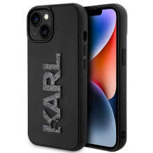 Karl Lagerfeld " KLHCP15S3DMBKCK Kietas dėklas 3D Guminis blizgus logotipas iPhone 15" Karl Lagerfeld " KLHCP15S3DMBKCK Kietas dėklas 3D Guminis blizgus logotipas iPhone 15"
