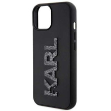 Karl Lagerfeld "KLHCP15S3DMBKCK Hardcase 3D Rubber Glitter Logo iPhone 15" Karl Lagerfeld "KLHCP15S3DMBKCK Hardcase 3D Rubber Glitter Logo iPhone 15"