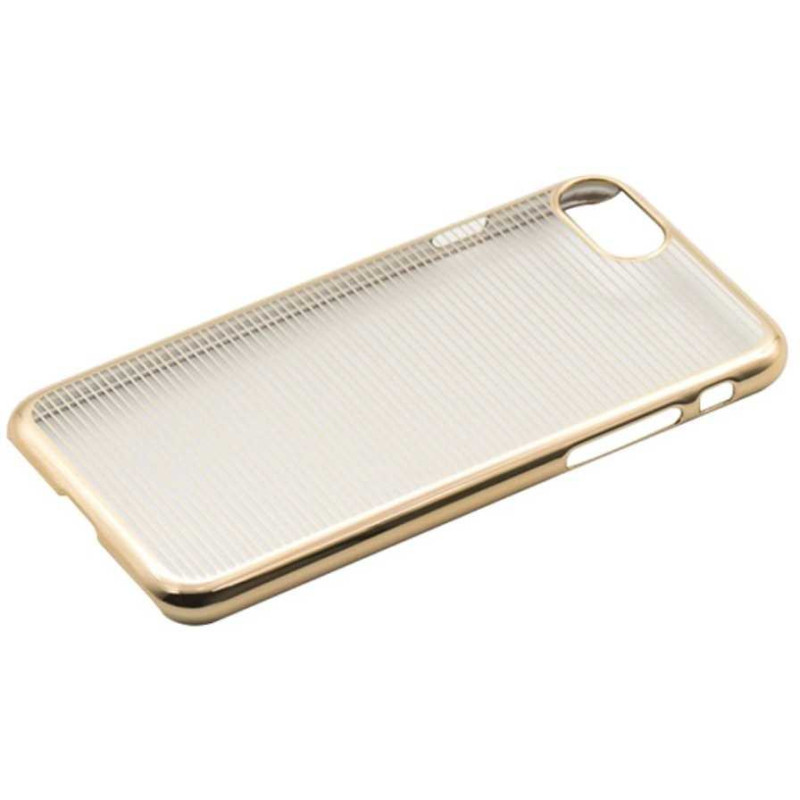 Tellur „Kietas iPhone 7 dangtelis“ su horizontaliomis juostelėmis Gold