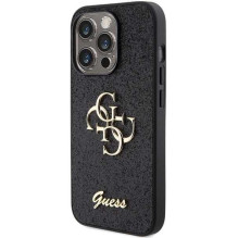 „Guess“ „GUHCP15XHG4SGK Glitter Script Big 4G iPhone 15 Pro Max“ juodas