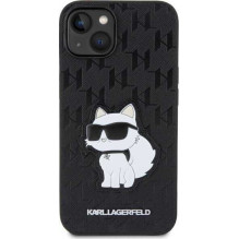 Karl Lagerfeld „Saffiano monogramos formos „iPhone 14““ juodas Karl Lagerfeld „Saffiano monogramos formos „iPhone 14““ juodas