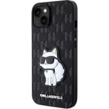 Karl Lagerfeld "Saffiano Monogram Choupette iPhone 14" Black Karl Lagerfeld "Saffiano Monogram Choupette iPhone 14" Black