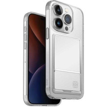 UNIQ "Air Fender ID Cardslot iPhone 15 Pro" Nude Transparent UNIQ "Air Fender ID Cardslot iPhone 15 Pro" Nude Transparent