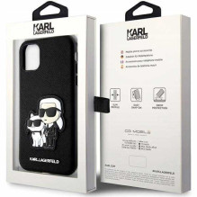 Karl Lagerfeld „PU Saffiano Karl and Choupette NFT Case iPhone 11“ juodas Karl Lagerfeld „PU Saffiano Karl and Choupette NFT Case iPhone 11“ juodas