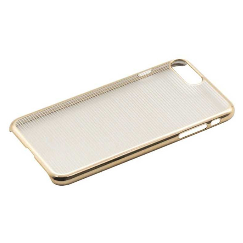 Tellur „Kietas iPhone 7 Plus dangtelis“ su horizontaliomis juostelėmis Gold