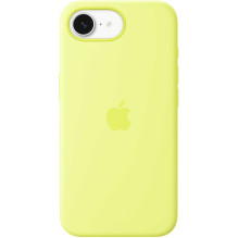 Apple Silicone Case iPhone 16e Neon Yellow