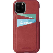 Krusell " Sunne Kortelės dangtelis iPhone 11 Pro Max" Vintage Red Krusell " Sunne Kortelės dangtelis iPhone 11 Pro Max" Vintage Red