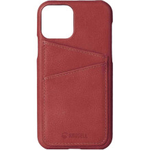 Krusell " Sunne Kortelės dangtelis iPhone 11" Vintage Red Krusell " Sunne Kortelės dangtelis iPhone 11" Vintage Red