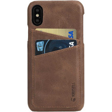 Krusell "Sunne 2 Card Cover iPhone X" Vintage Cognac Krusell "Sunne 2 Card Cover iPhone X" Vintage Cognac