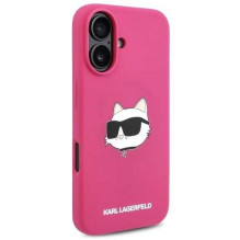 Karl Lagerfeld "Silicone Choupette Head Print MagSafe iPhone 16" Pink