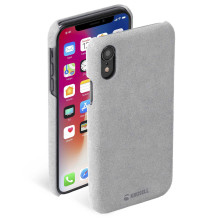 Krusell „Broby“ dėklas iPhone XS Max telefonui, šviesiai pilkas