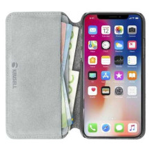 Krusell „Broby 4 kortelių plona piniginė iPhone XS“ šviesiai pilka Krusell „Broby 4 kortelių plona piniginė iPhone XS“ šviesiai pilka
