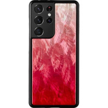 iKins „Išmaniojo telefono dėklas Samsung „Galaxy S21 Ultra“ rožinės ir juodos spalvos ežeras iKins „Išmaniojo telefono dėklas Samsung „Galaxy S21 Ultra“ rožinės ir juodos spalvos ežeras