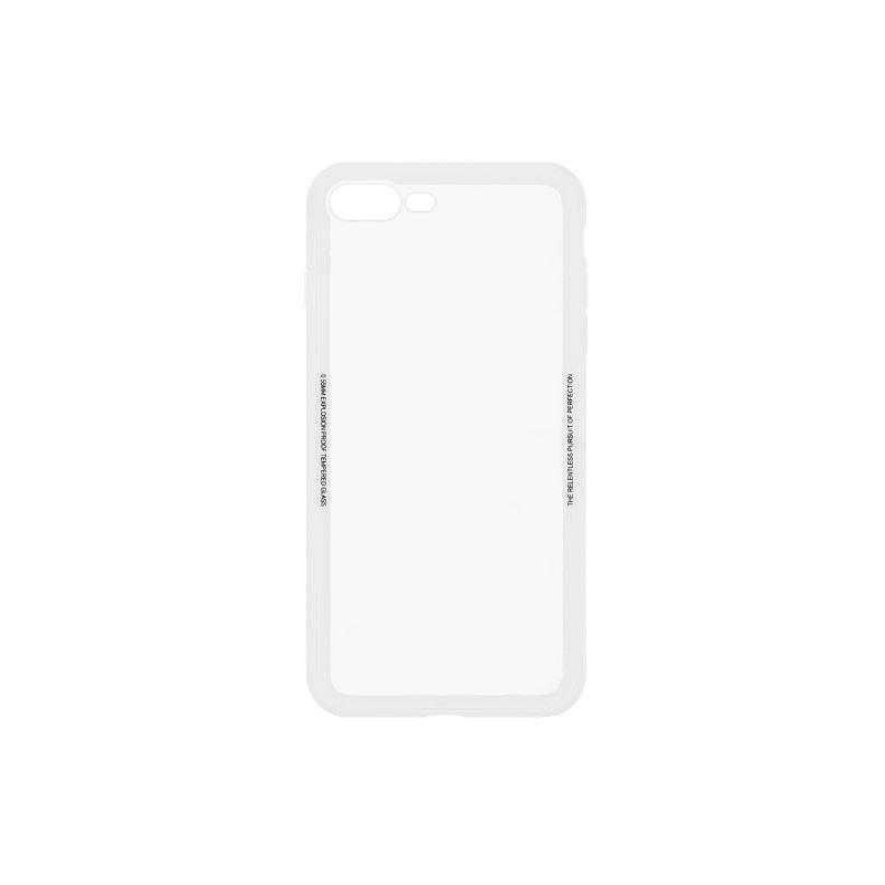 Tellur „Stiklinis paprastas nugarėlės dangtelis Case iPhone 8 Plus“ baltas
