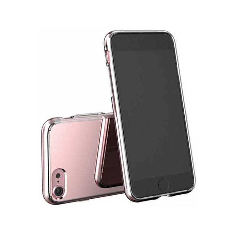 Tellur „Premium“ veidrodinis apsauginis dėklas „iPhone 7“, rožinis