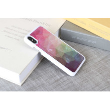 iKins „Išmaniojo telefono dėklas iPhone XS / S“ vandens gėlės baltumo spalvos iKins „Išmaniojo telefono dėklas iPhone XS / S“ vandens gėlės baltumo spalvos