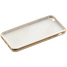 Tellur "Silikoninis dangtelis iPhone 7" Butterfly Gold