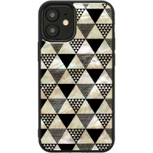 iKins „Išmaniojo telefono dėklas Apple iPhone 12 Mini“, piramidės formos juodas iKins „Išmaniojo telefono dėklas Apple iPhone 12 Mini“, piramidės formos juodas
