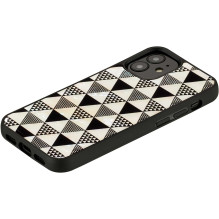 iKins „Išmaniojo telefono dėklas Apple iPhone 12 Mini“, piramidės formos juodas iKins „Išmaniojo telefono dėklas Apple iPhone 12 Mini“, piramidės formos juodas