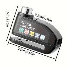 Riff Alarm disc brake lock Black Riff Alarm disc brake lock Black