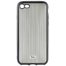 Tellur "Silicone Cover iPhone 7" Vertical Stripes Black