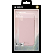 Krusell „Sandby“ dėklas iPhone XS Max, rožinis Krusell „Sandby“ dėklas iPhone XS Max, rožinis