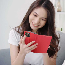 Riff Magnetic book case for Xiaomi Redmi Note 11 / Note 11S Red