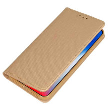 „Riff“ magnetinis knygų dėklas, skirtas „Xiaomi Redmi Note 11 / Note 11S“, auksinis „Riff“ magnetinis knygų dėklas, skirtas „Xiaomi Redmi Note 11 / Note 11S“, auksinis