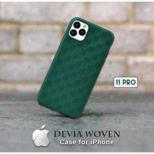 Devia "Woven2 Pattern Design Soft Case iPhone 11 Pro Max" Green Devia "Woven2 Pattern Design Soft Case iPhone 11 Pro Max" Green