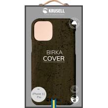 Krusell „Birka“ dėklas iPhone 11 Pro “ Tamsiai rudas
