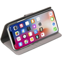Krusell „Spintelės knygų apverčiamas dėklas Case iPhone XS Max“ pilkas