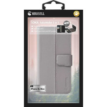Krusell "Loka Book Flip Case iPhone XS Max" Grey