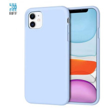 Riff Silikoninis galinis dėklas, skirtas „iPhone 12“ Pro Max, šviesiai mėlynas Riff Silikoninis galinis dėklas, skirtas „iPhone 12“ Pro Max, šviesiai mėlynas