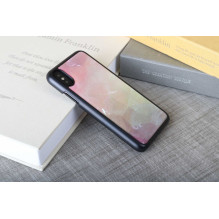 iKins „Išmaniojo telefono dėklas iPhone XS / S“, vandens gėlės formos, juodas iKins „Išmaniojo telefono dėklas iPhone XS / S“, vandens gėlės formos, juodas