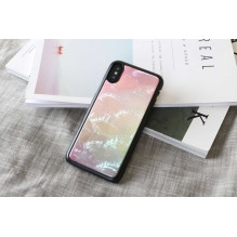 iKins „Išmaniojo telefono dėklas iPhone XS / S“, vandens gėlės formos, juodas iKins „Išmaniojo telefono dėklas iPhone XS / S“, vandens gėlės formos, juodas